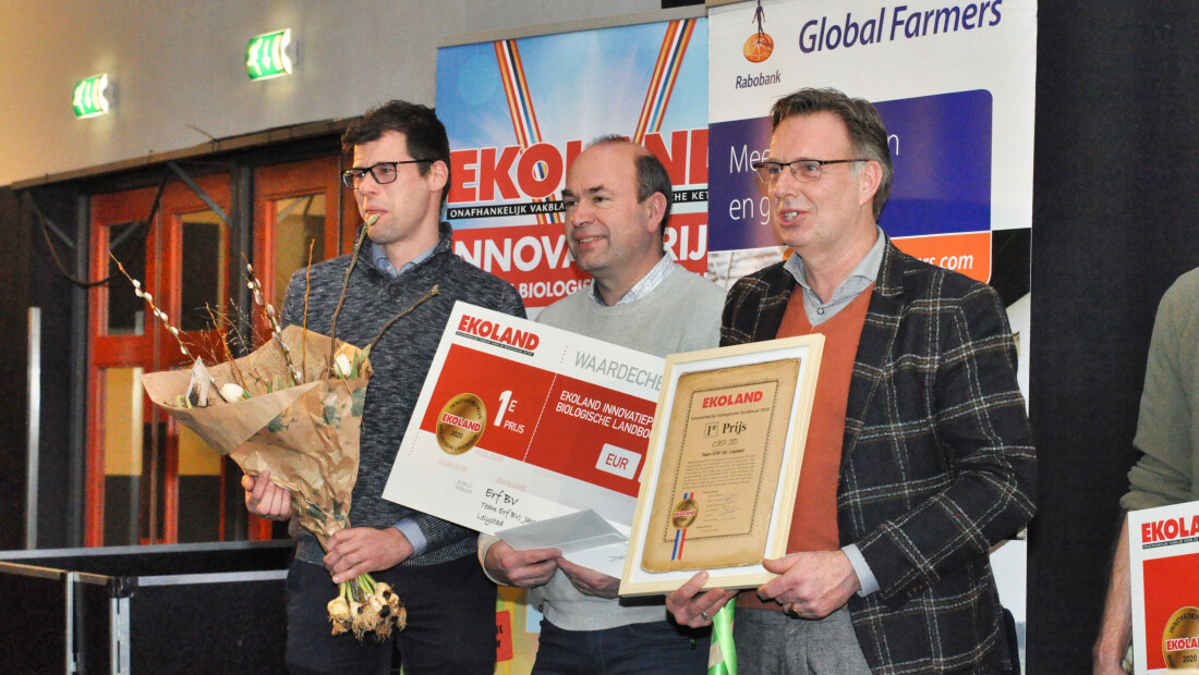 Leren over strokenteelt: ERF wint EKOLAND Innovatieprijs 2020